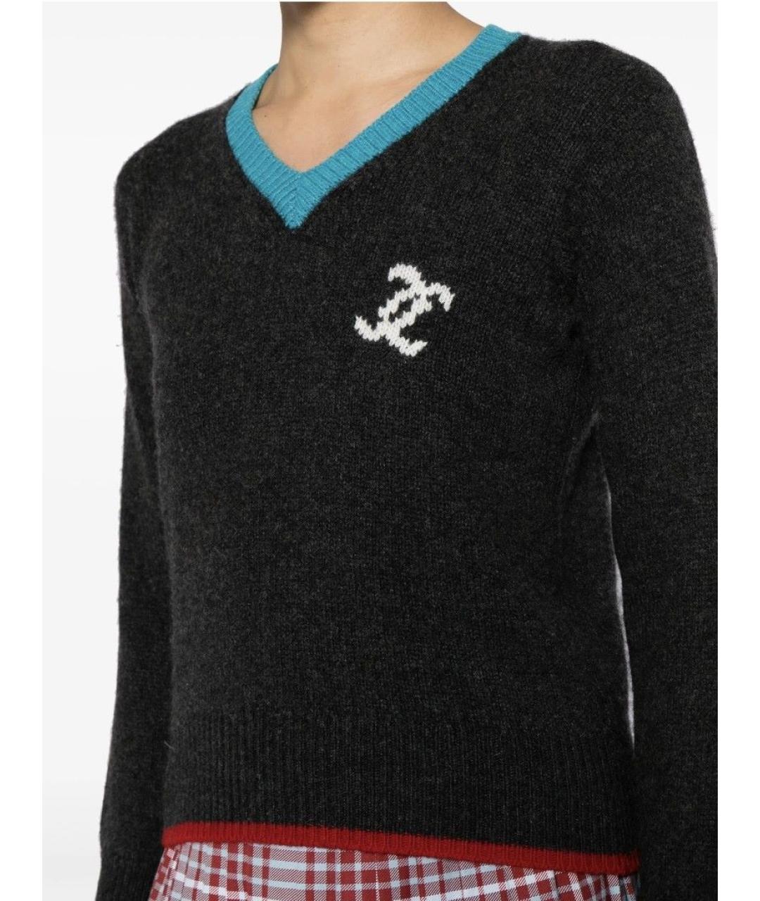 CHANEL Серый кашемировый джемпер / свитер, фото 7