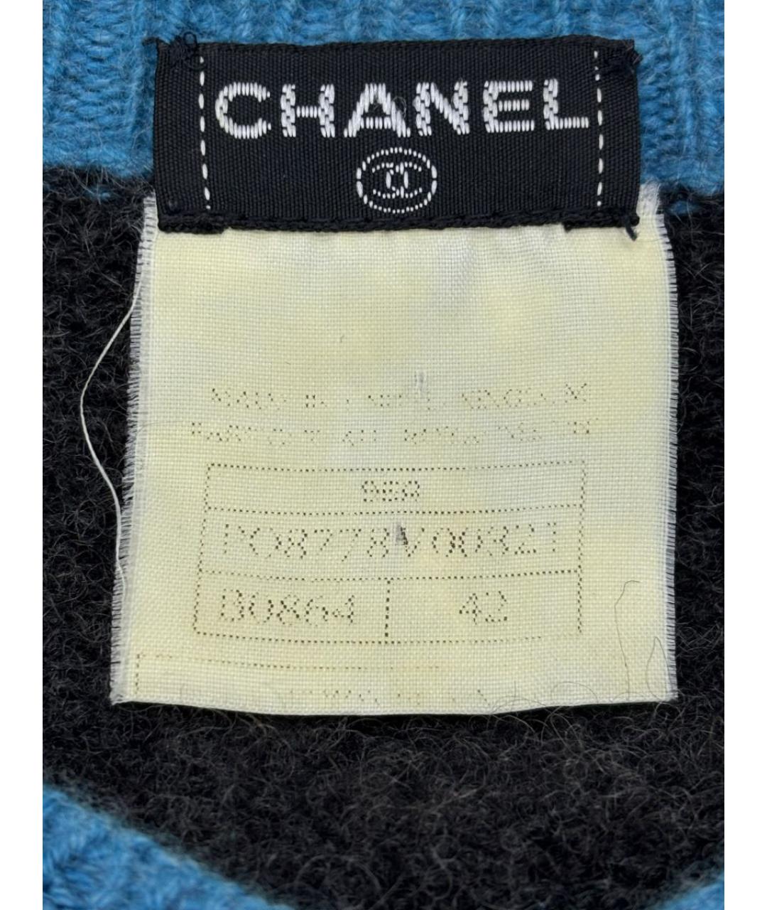 CHANEL Серый кашемировый джемпер / свитер, фото 4