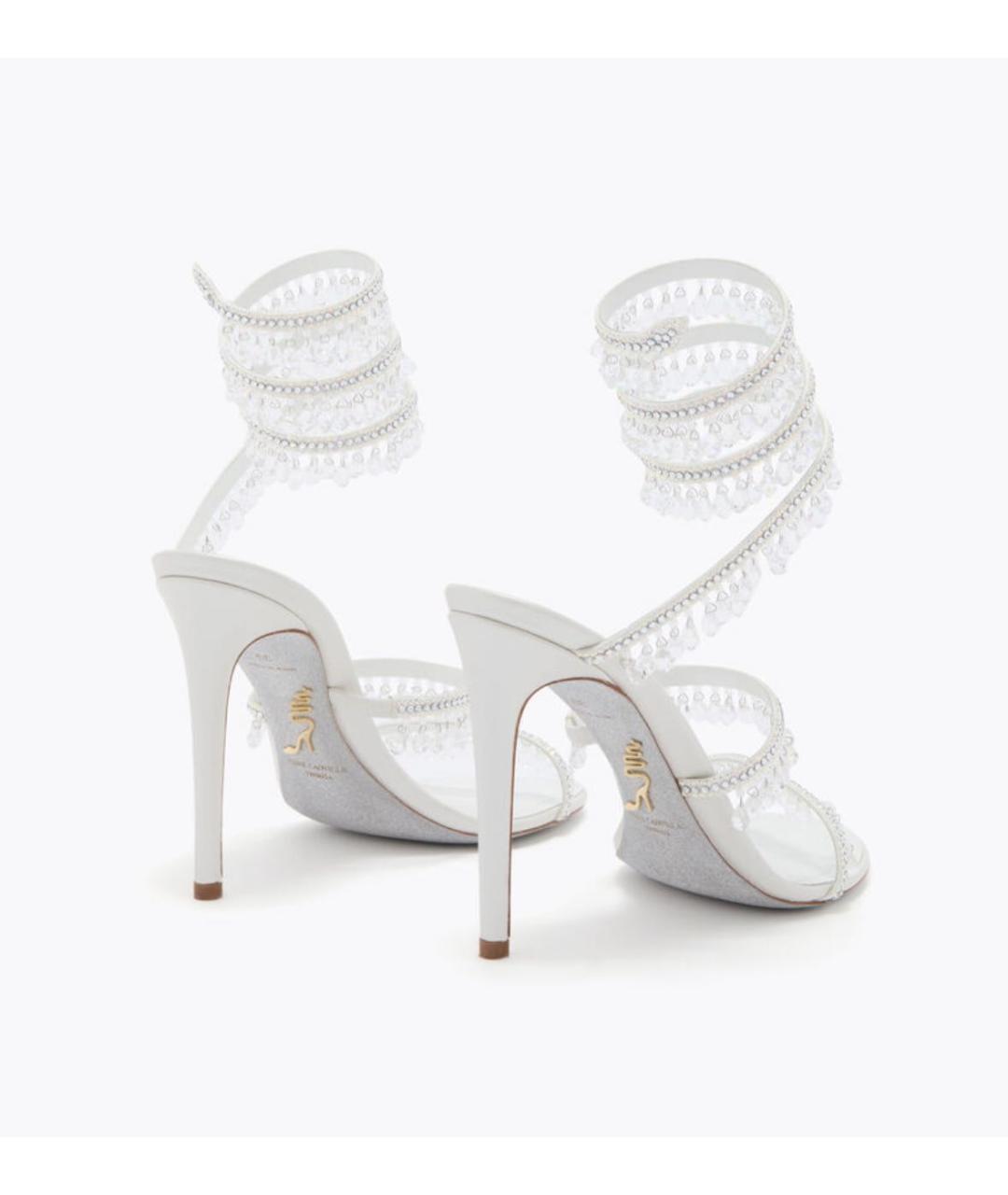 RENE CAOVILLA Белые босоножки, фото 3