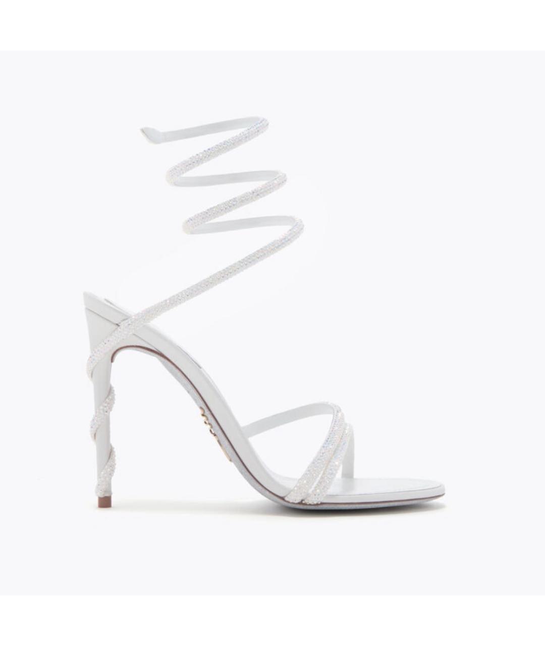 RENE CAOVILLA Белые босоножки, фото 5