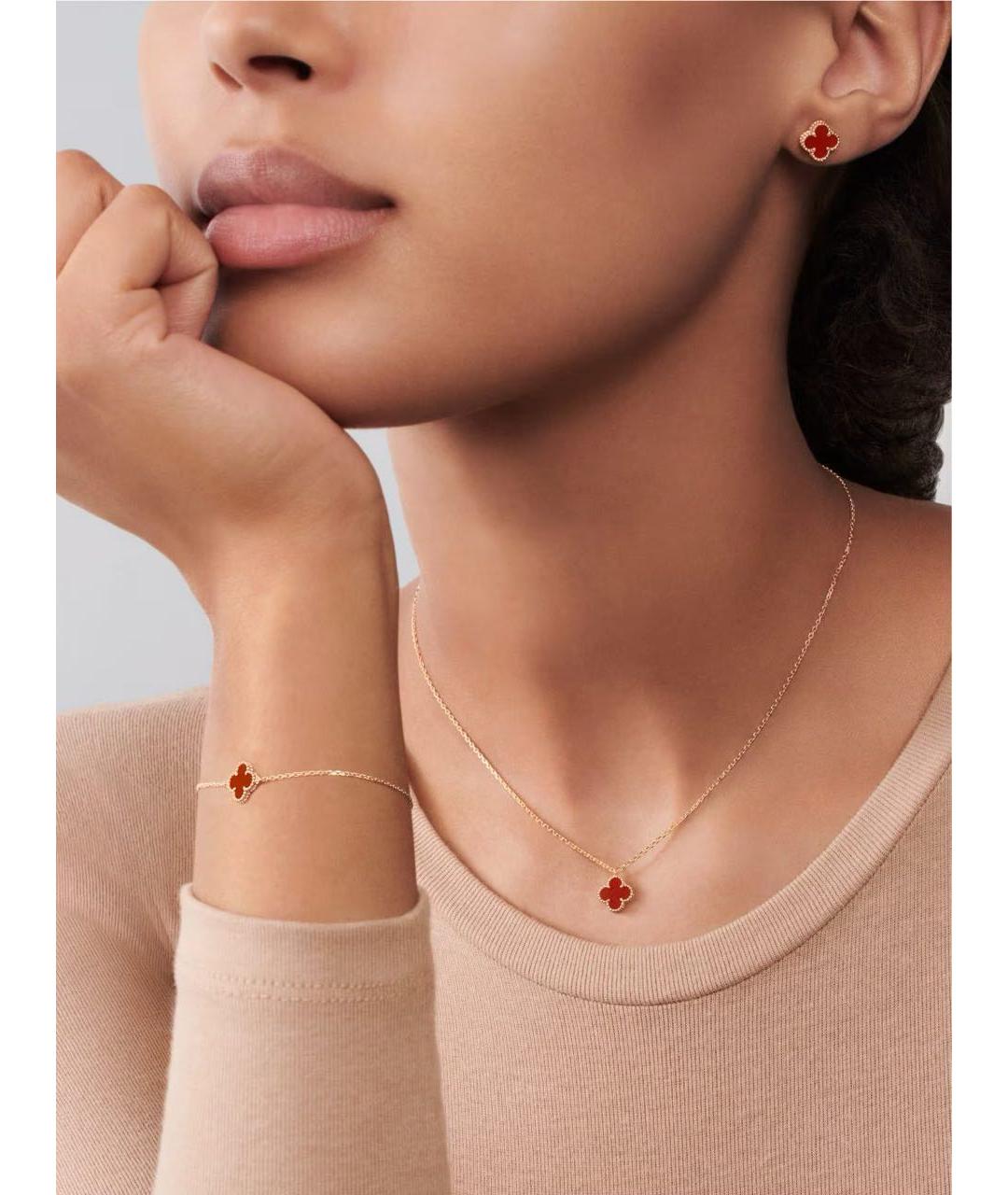 VAN CLEEF & ARPELS Золотые серьги из розового золота, фото 2