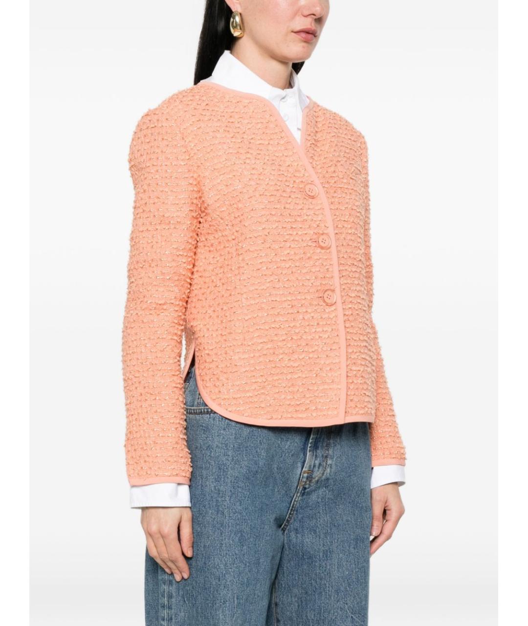 EMPORIO ARMANI Розовый шерстяной жакет/пиджак, фото 3