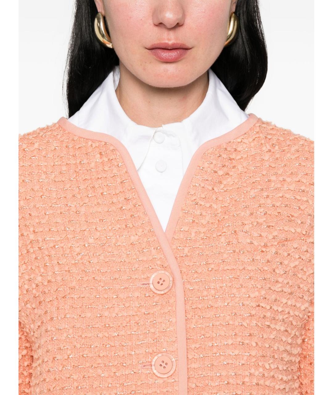 EMPORIO ARMANI Розовый шерстяной жакет/пиджак, фото 2