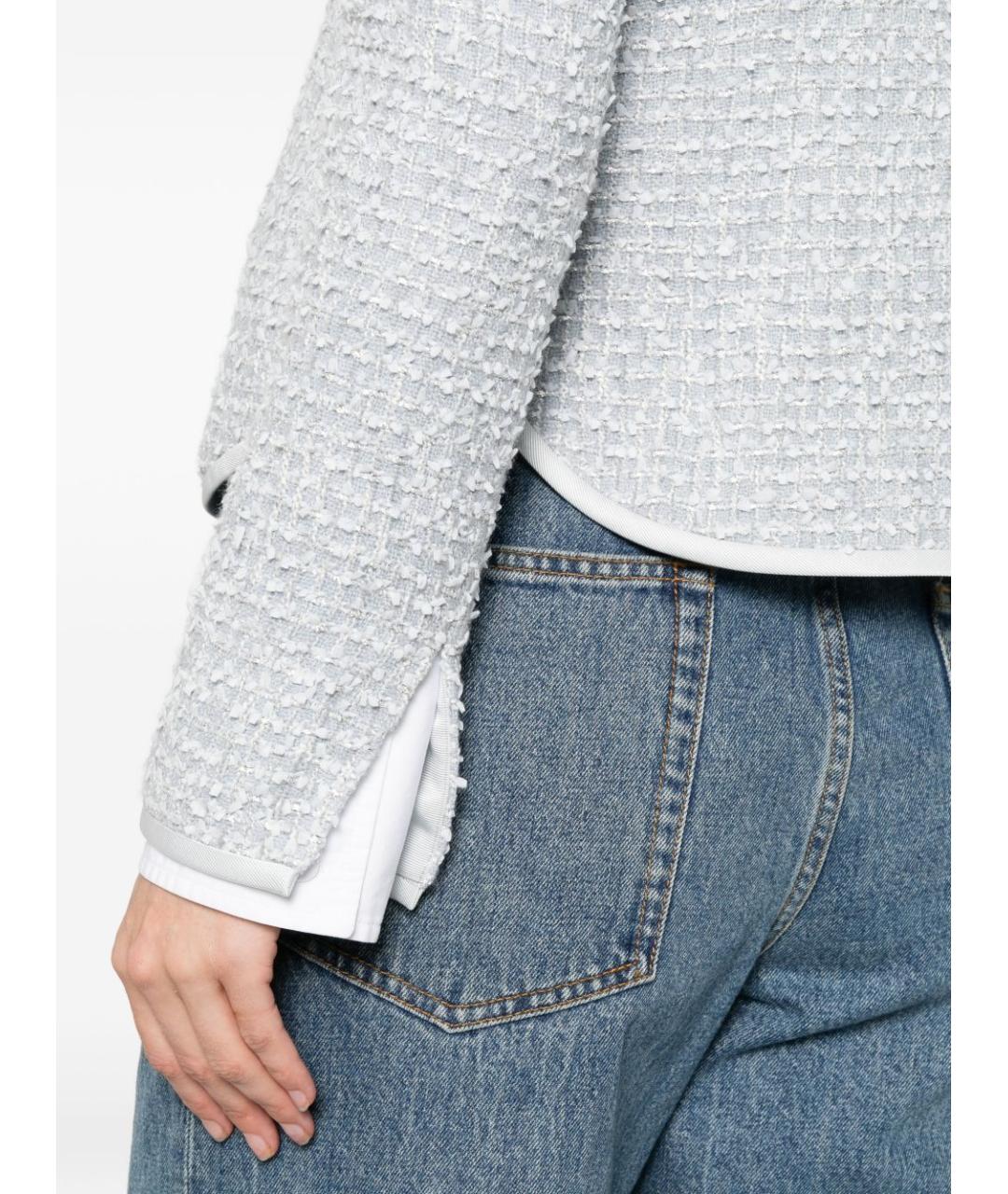 EMPORIO ARMANI Серый шерстяной жакет/пиджак, фото 2