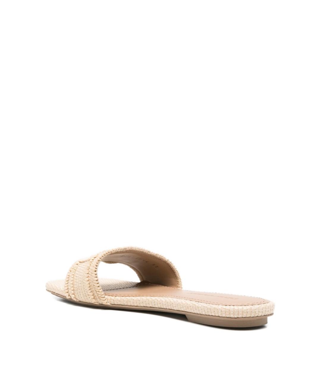 EMPORIO ARMANI Бежевые шлепанцы, фото 4