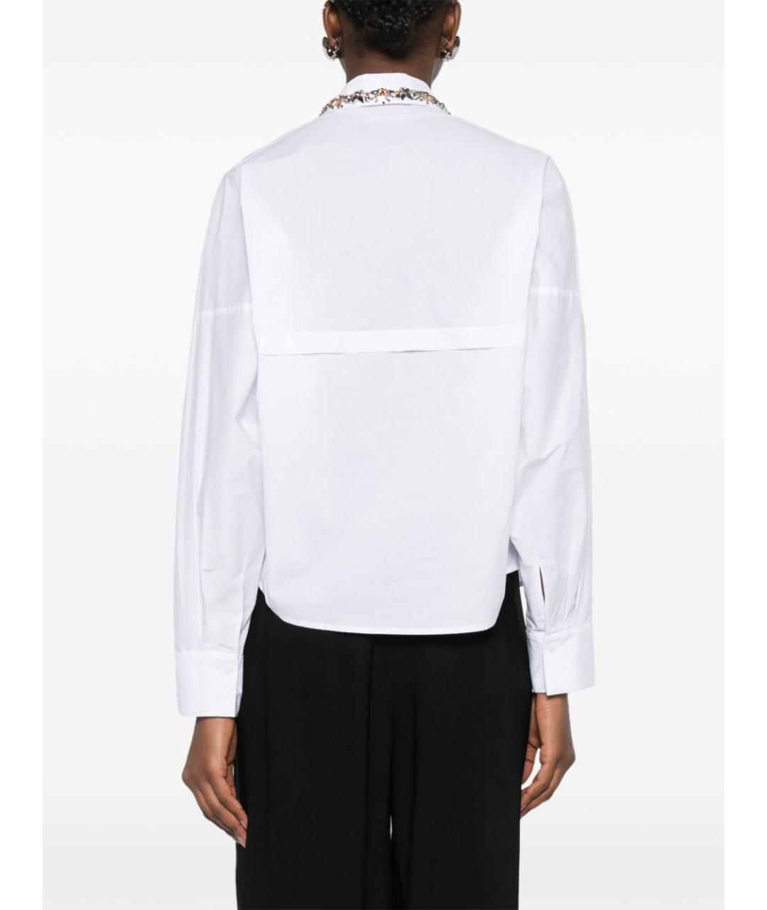 ERMANNO FIRENZE Белая хлопковая рубашка, фото 3