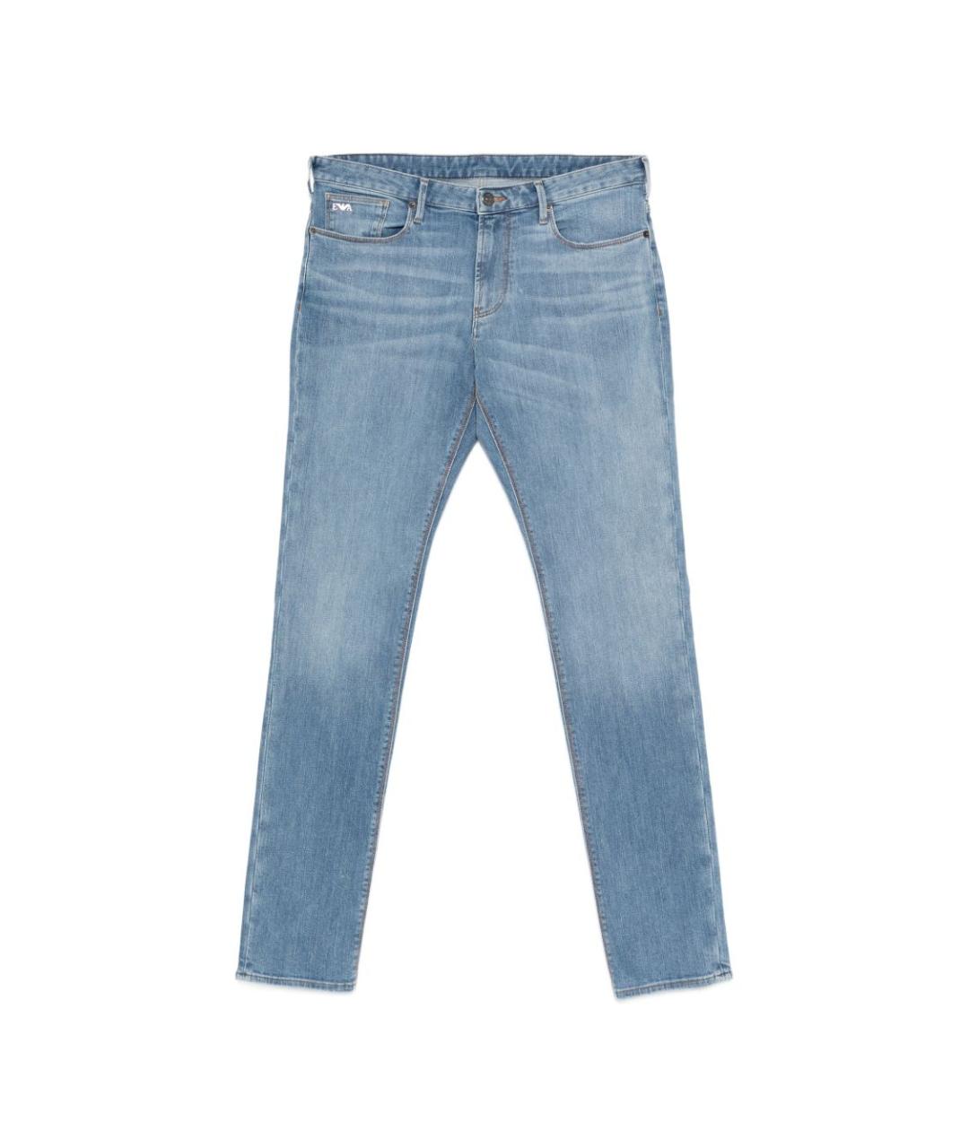 EMPORIO ARMANI Хлопковые прямые джинсы, фото 1