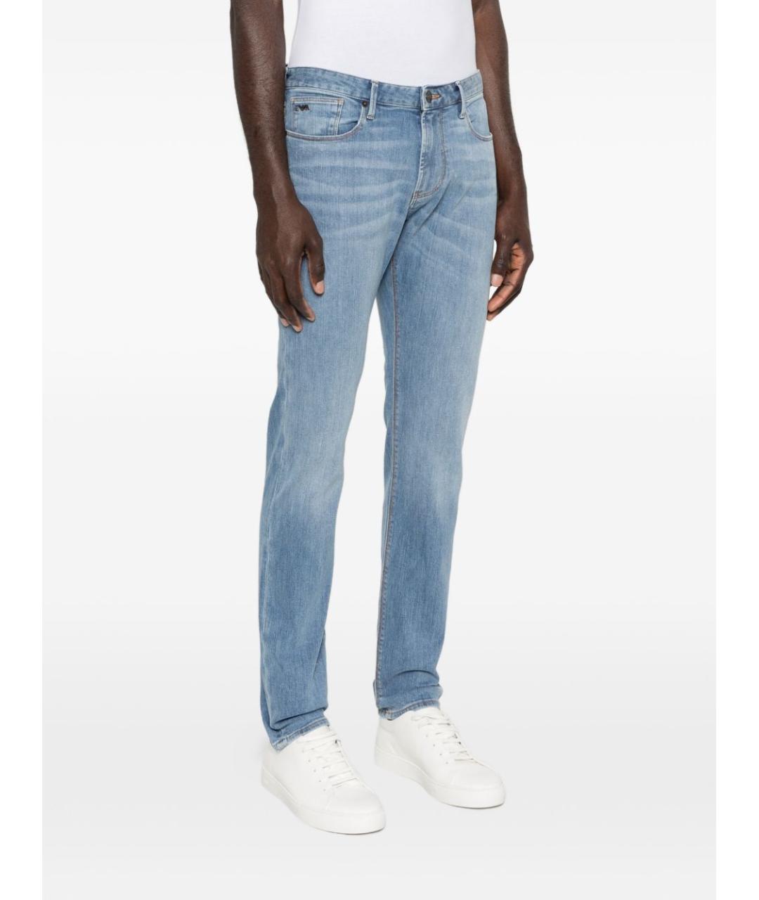 EMPORIO ARMANI Хлопковые прямые джинсы, фото 2