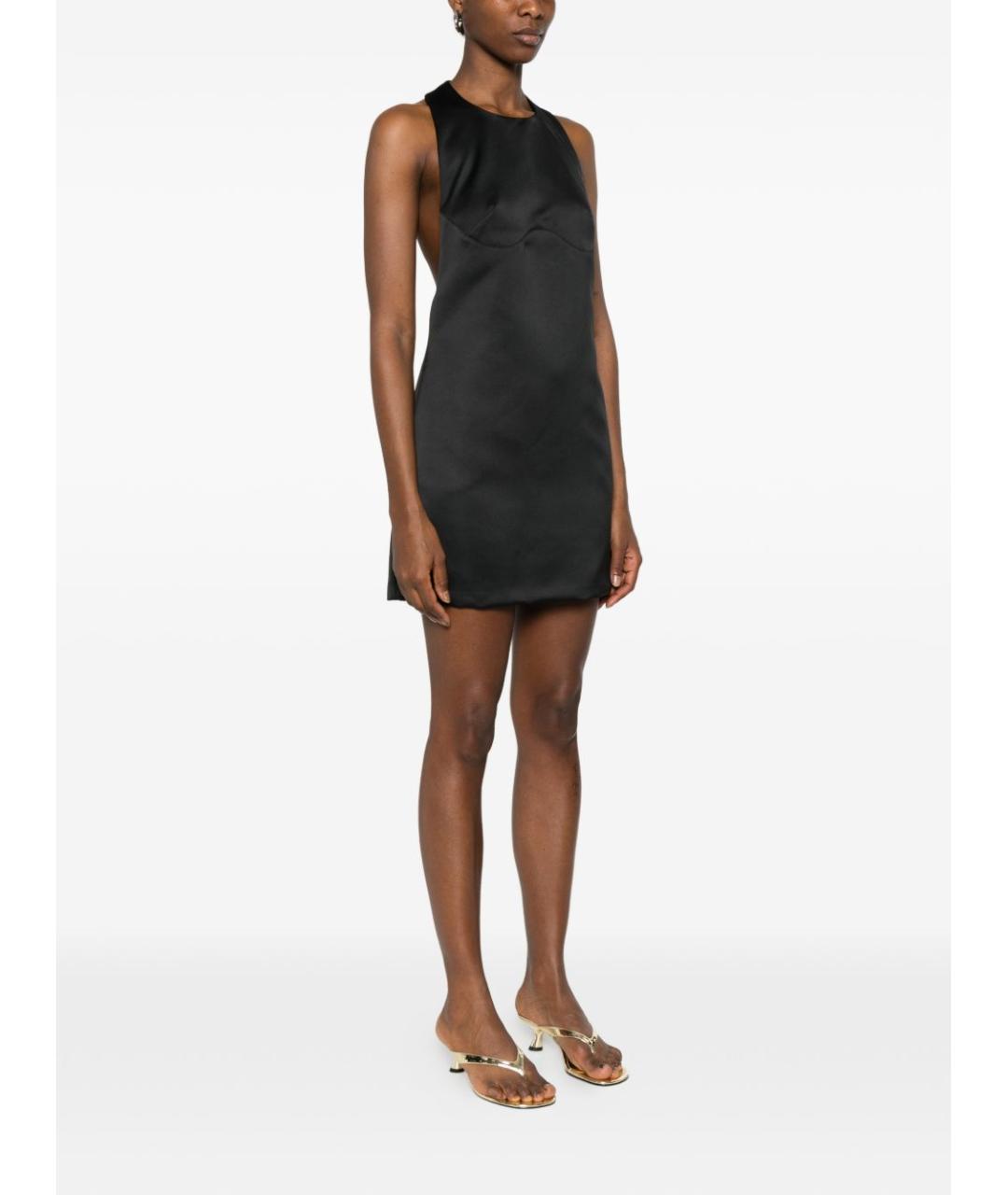 ELISABETTA FRANCHI Черное повседневное платье, фото 2