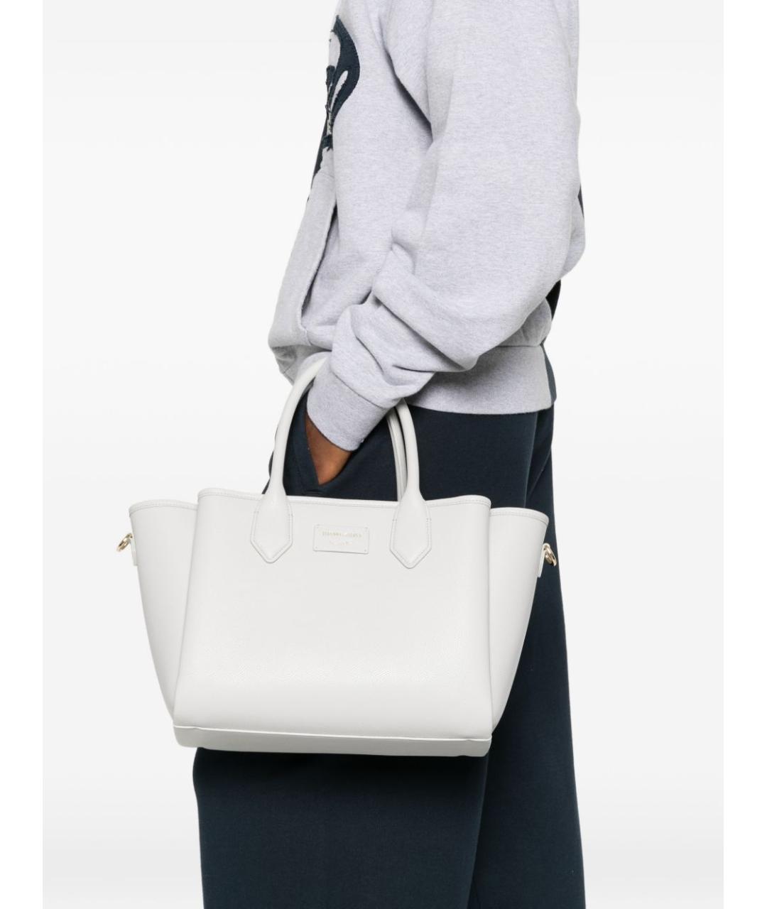 EMPORIO ARMANI Серая сумка тоут из искусственной кожи, фото 2