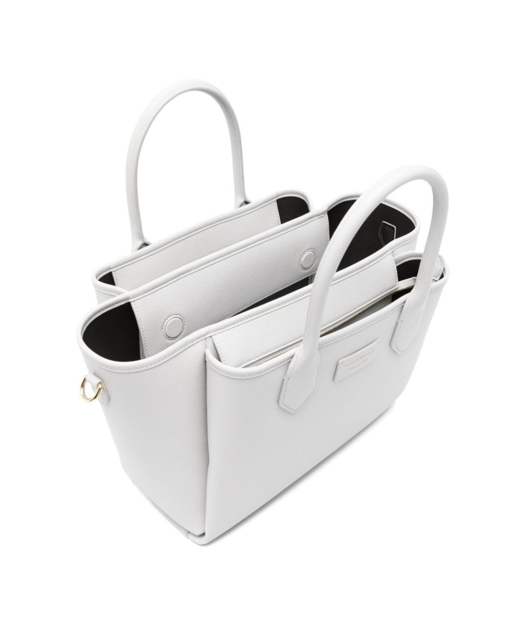 EMPORIO ARMANI Серая сумка тоут из искусственной кожи, фото 3