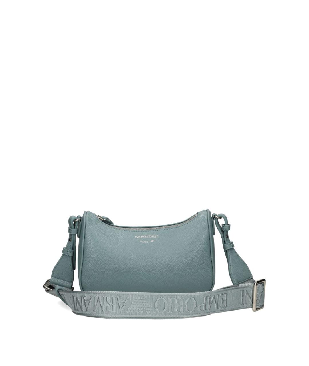 EMPORIO ARMANI Голубая сумка через плечо из искусственной кожи, фото 1