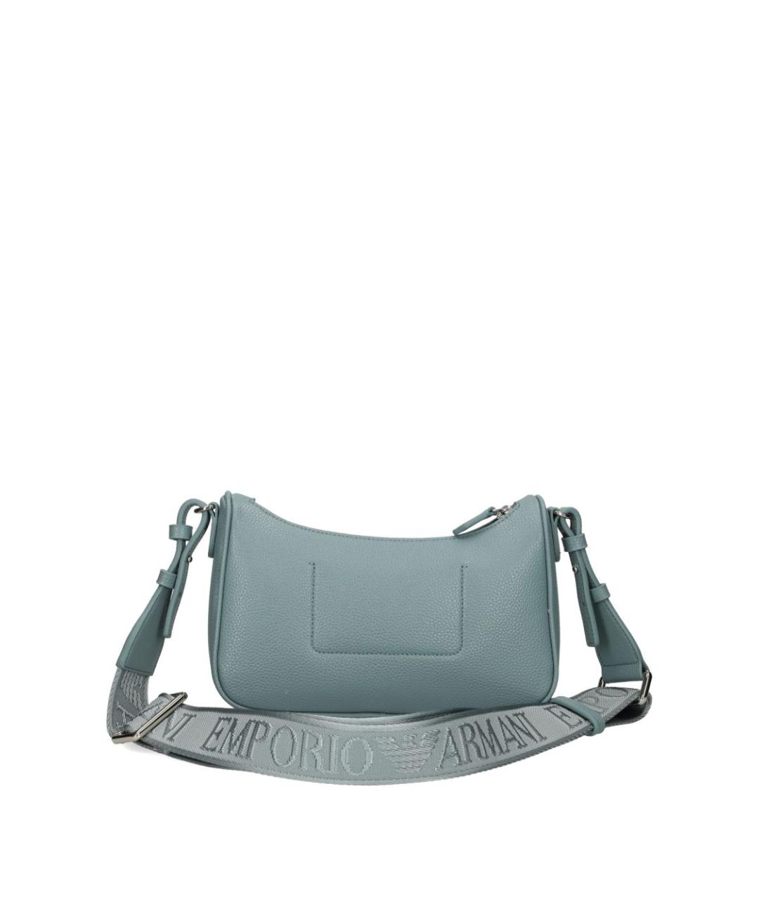 EMPORIO ARMANI Голубая сумка через плечо из искусственной кожи, фото 3