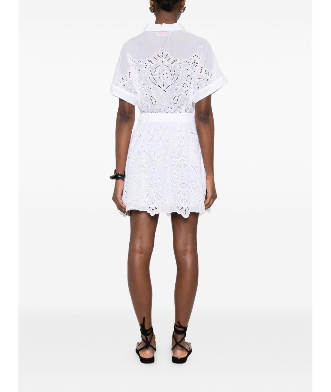 ERMANNO FIRENZE Белое хлопковое платье, фото 2