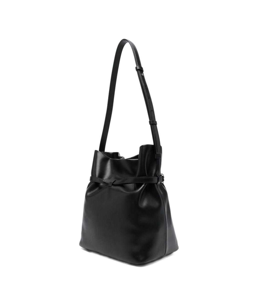 EMPORIO ARMANI Черная кожаная сумка тоут, фото 2