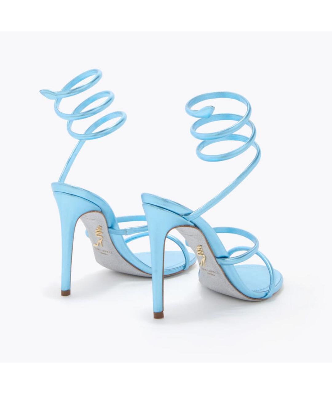 RENE CAOVILLA Голубые босоножки, фото 3