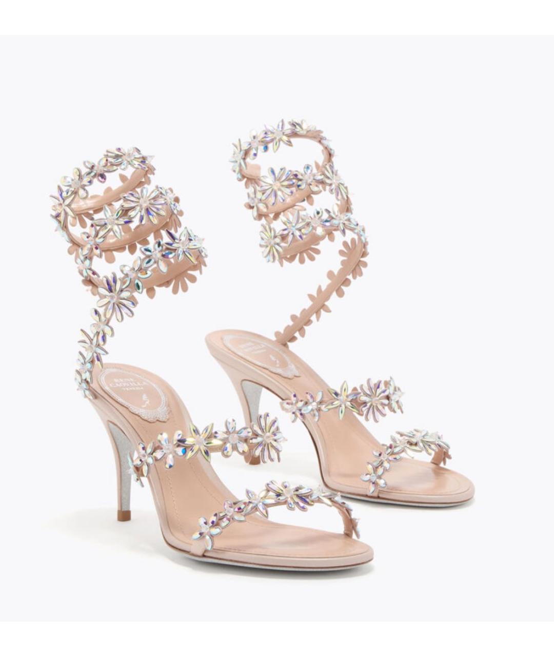 RENE CAOVILLA Бежевые босоножки, фото 2