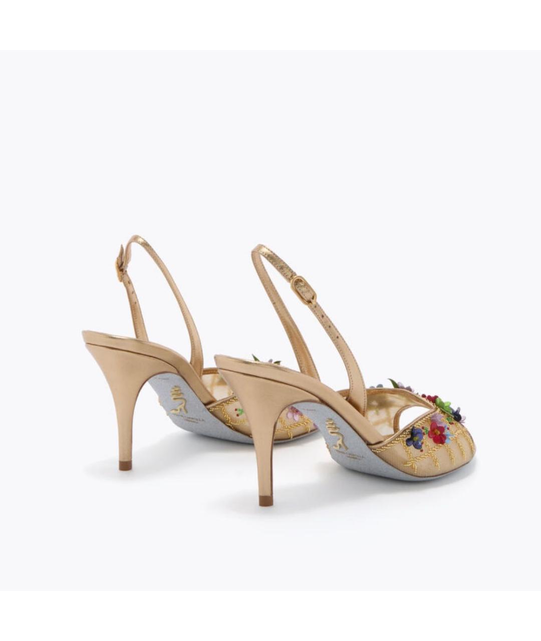 RENE CAOVILLA Бежевые босоножки, фото 3