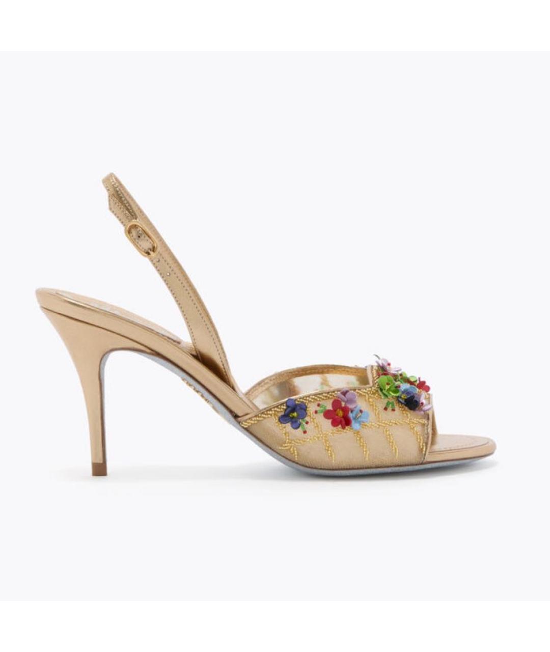 RENE CAOVILLA Бежевые босоножки, фото 5