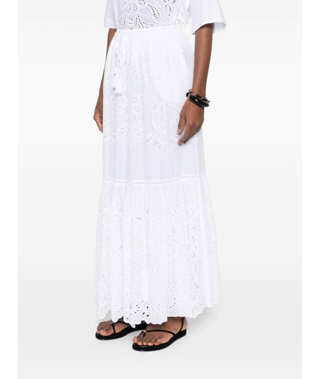 ERMANNO FIRENZE Белая юбка макси, фото 4