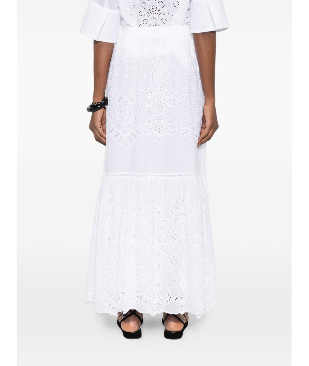 ERMANNO FIRENZE Белая юбка макси, фото 5
