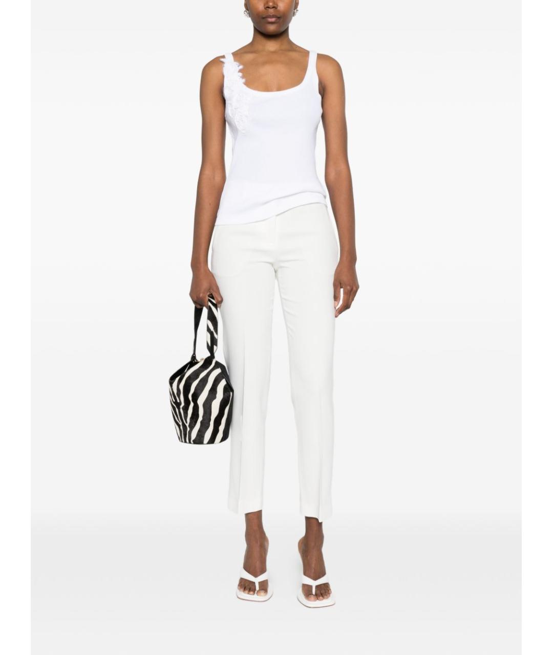 ERMANNO FIRENZE Белая хлопковая майка, фото 2