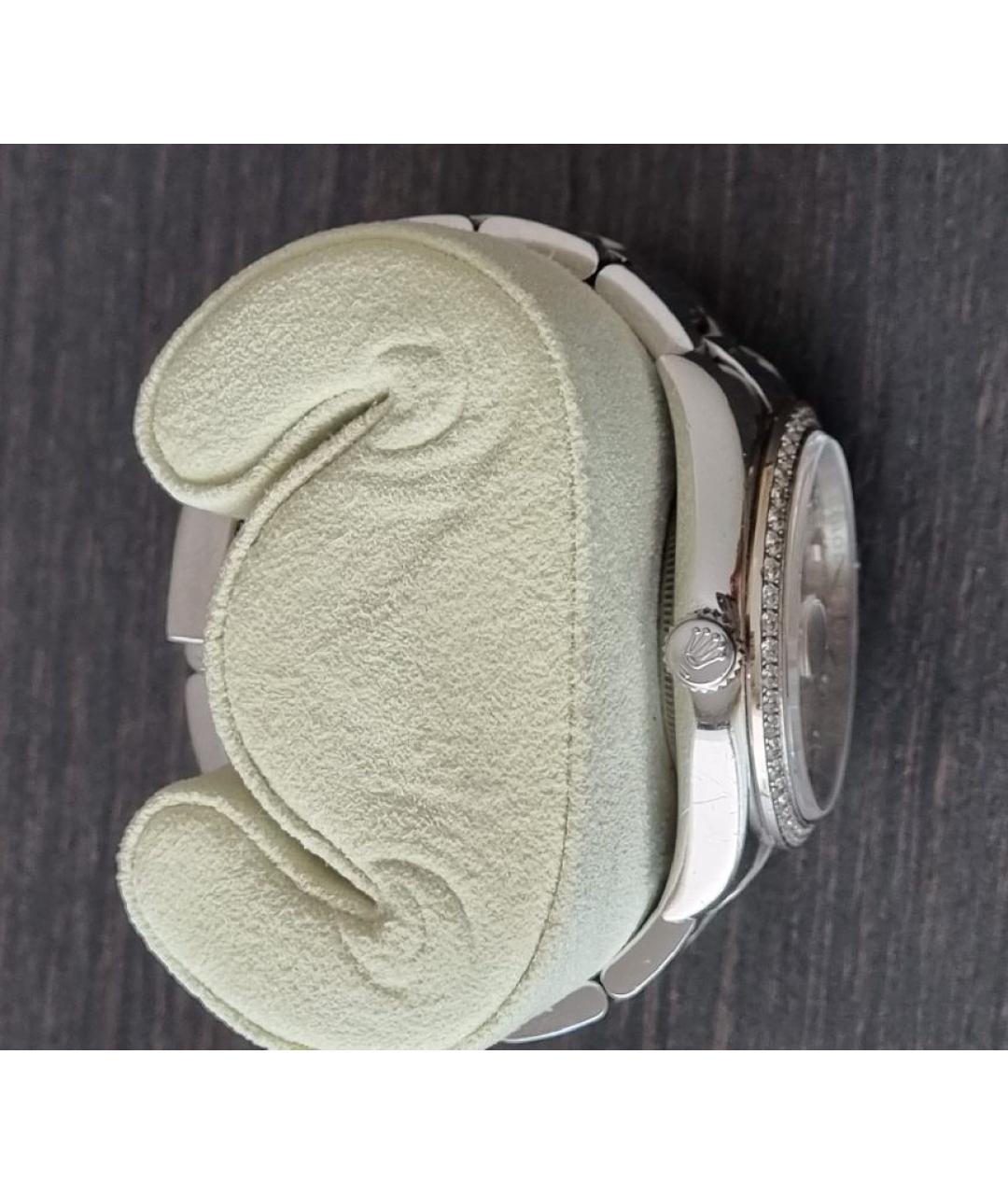 ROLEX Белые металлические часы, фото 3