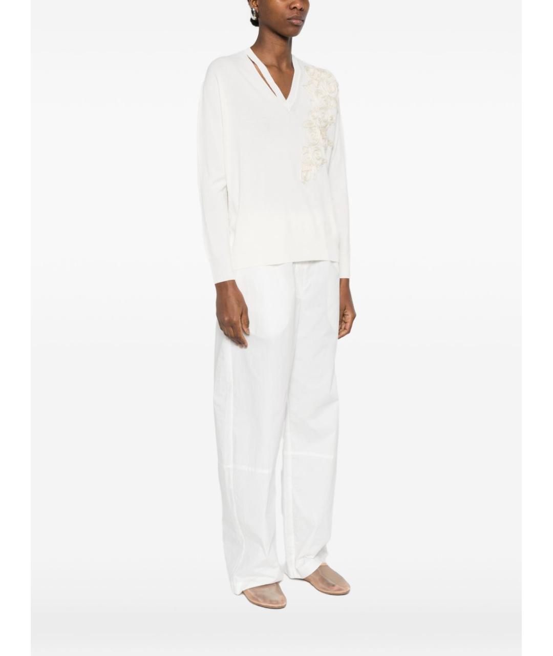 ERMANNO FIRENZE Белый джемпер / свитер, фото 5