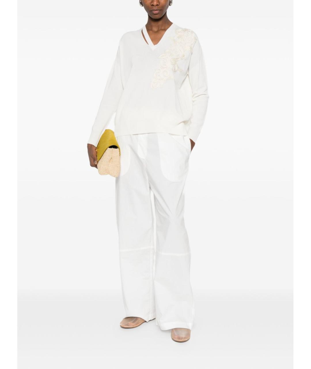 ERMANNO FIRENZE Белый джемпер / свитер, фото 2