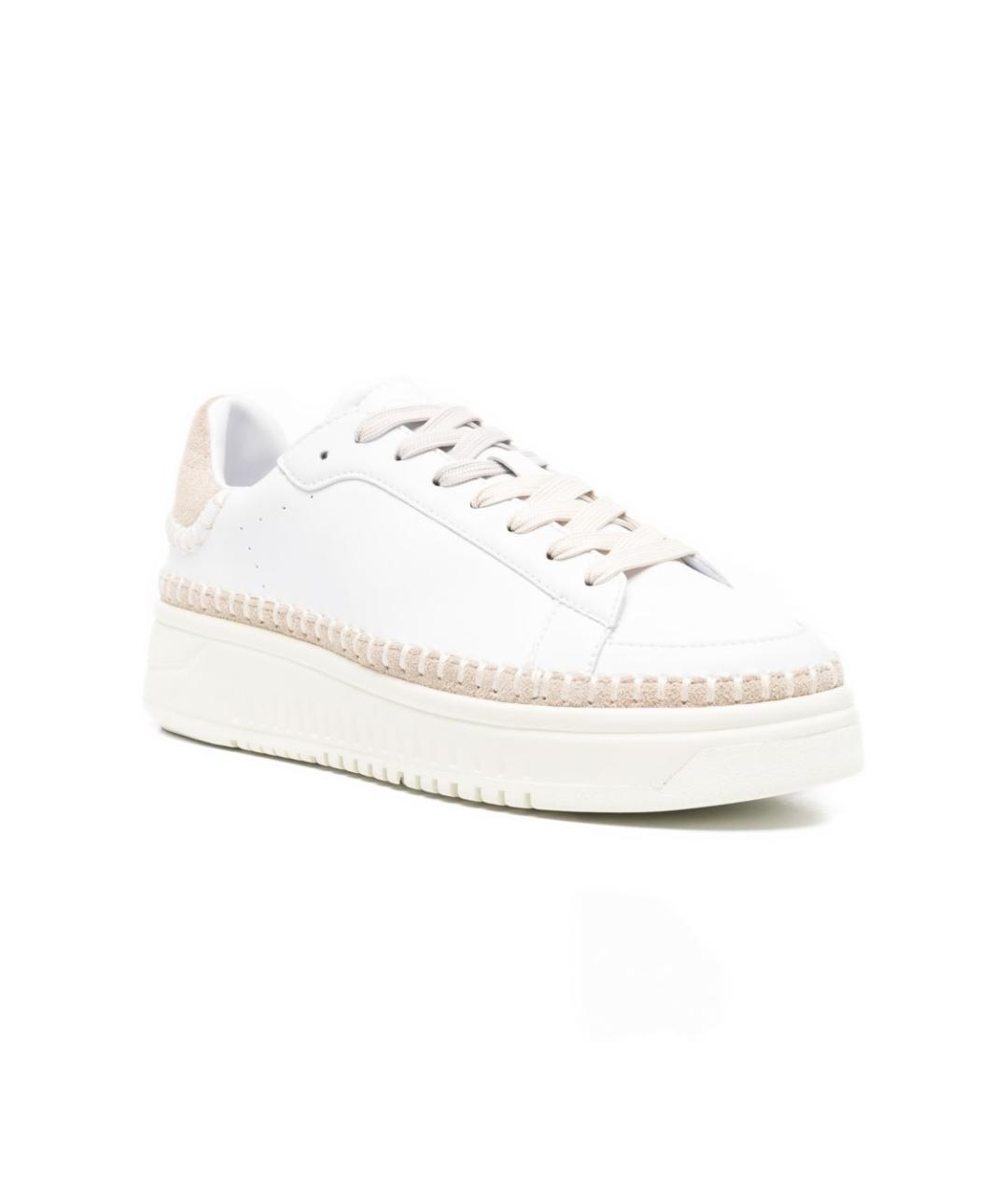 EMPORIO ARMANI Белые кожаные кеды, фото 2