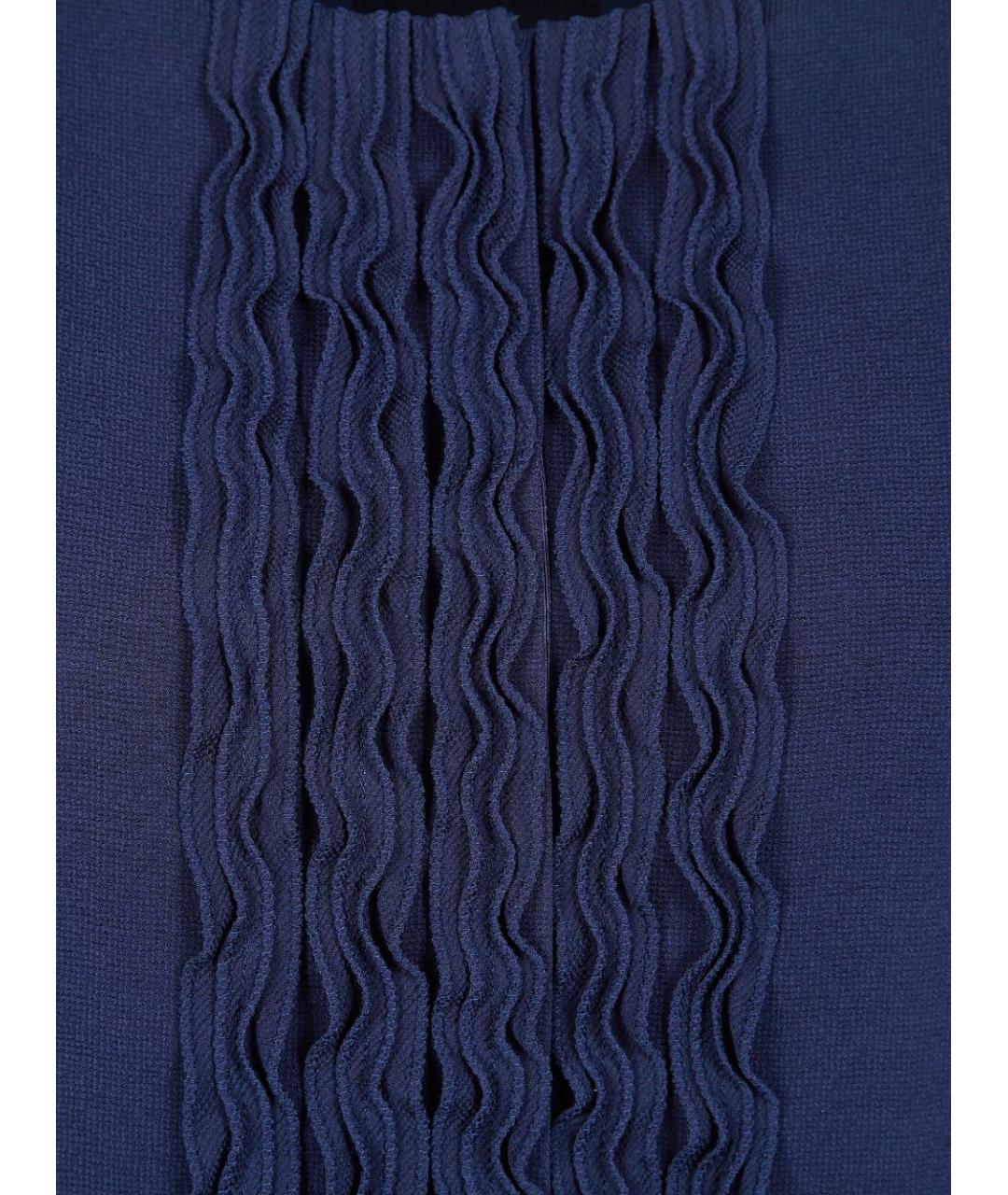 EMPORIO ARMANI Синий вискозный жакет/пиджак, фото 3