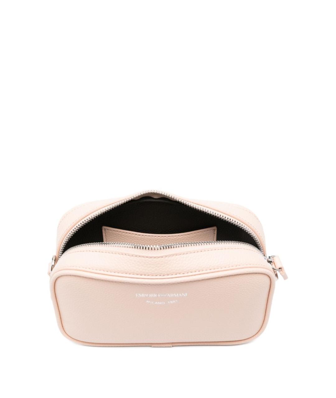 EMPORIO ARMANI Розовая сумка через плечо из искусственной кожи, фото 3