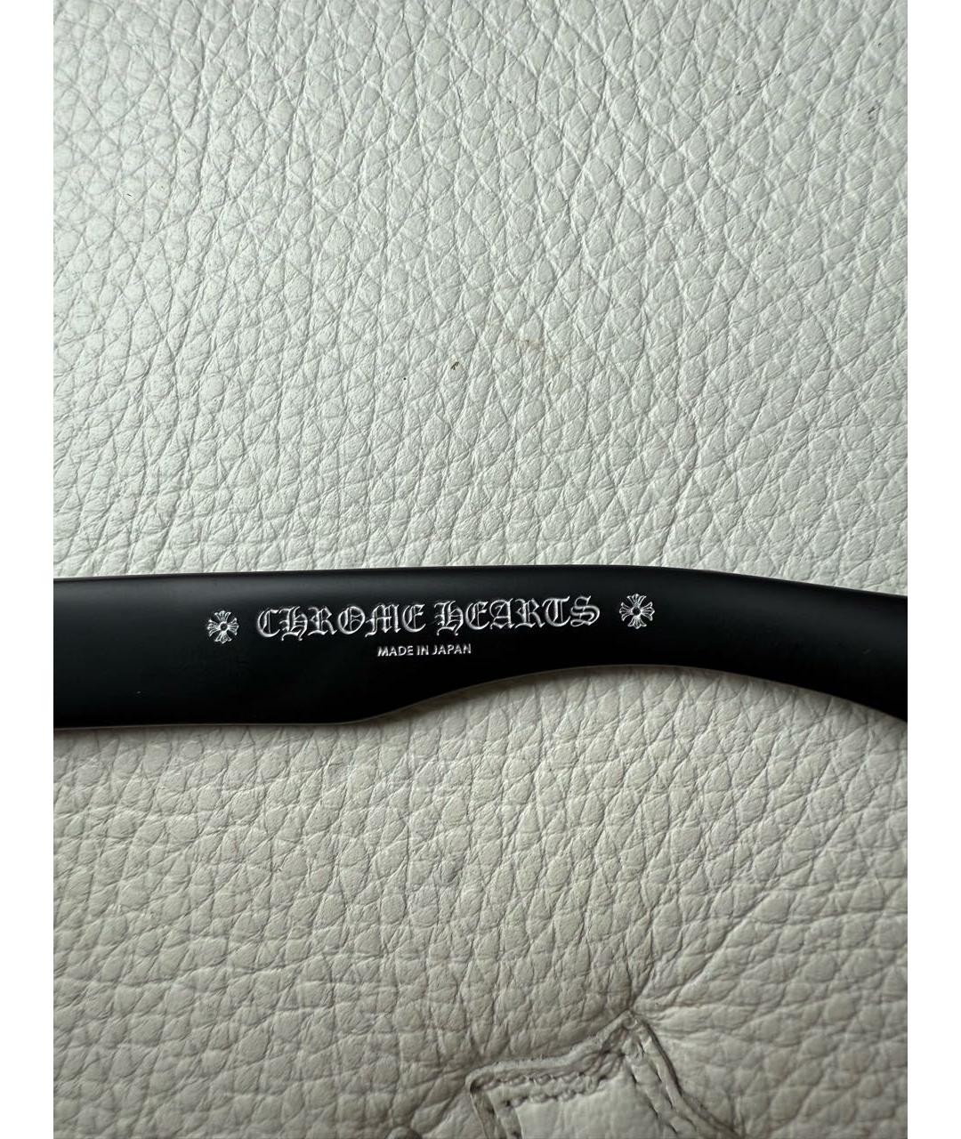 CHROME HEARTS Черные пластиковые солнцезащитные очки, фото 8