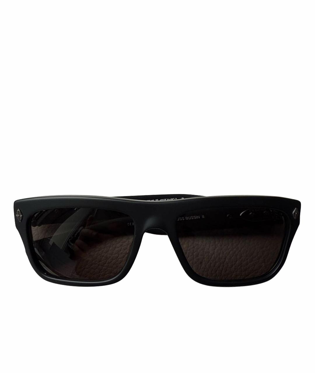 CHROME HEARTS Черные пластиковые солнцезащитные очки, фото 1