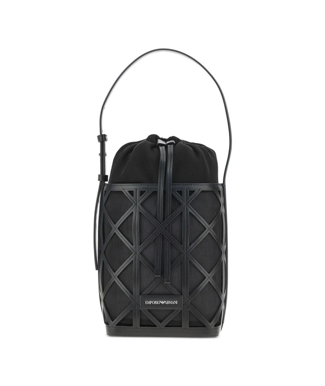 EMPORIO ARMANI Черная сумка с короткими ручками, фото 1