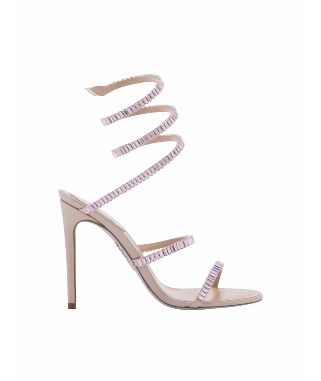 RENE CAOVILLA Бежевые босоножки, фото 1