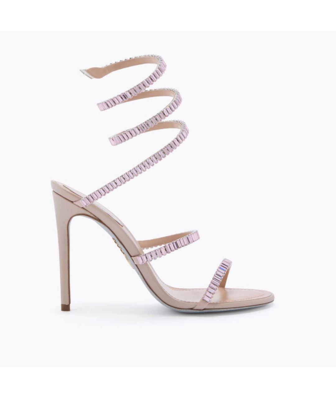 RENE CAOVILLA Бежевые босоножки, фото 5