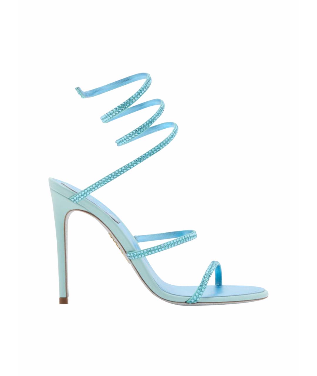 RENE CAOVILLA Бирюзовые босоножки, фото 1
