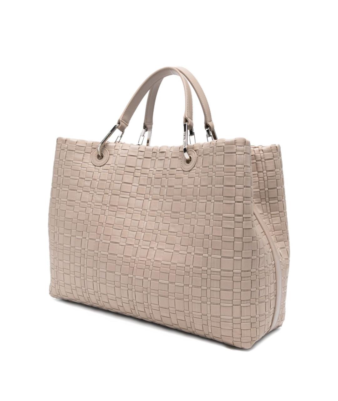 EMPORIO ARMANI Бежевая сумка тоут, фото 4