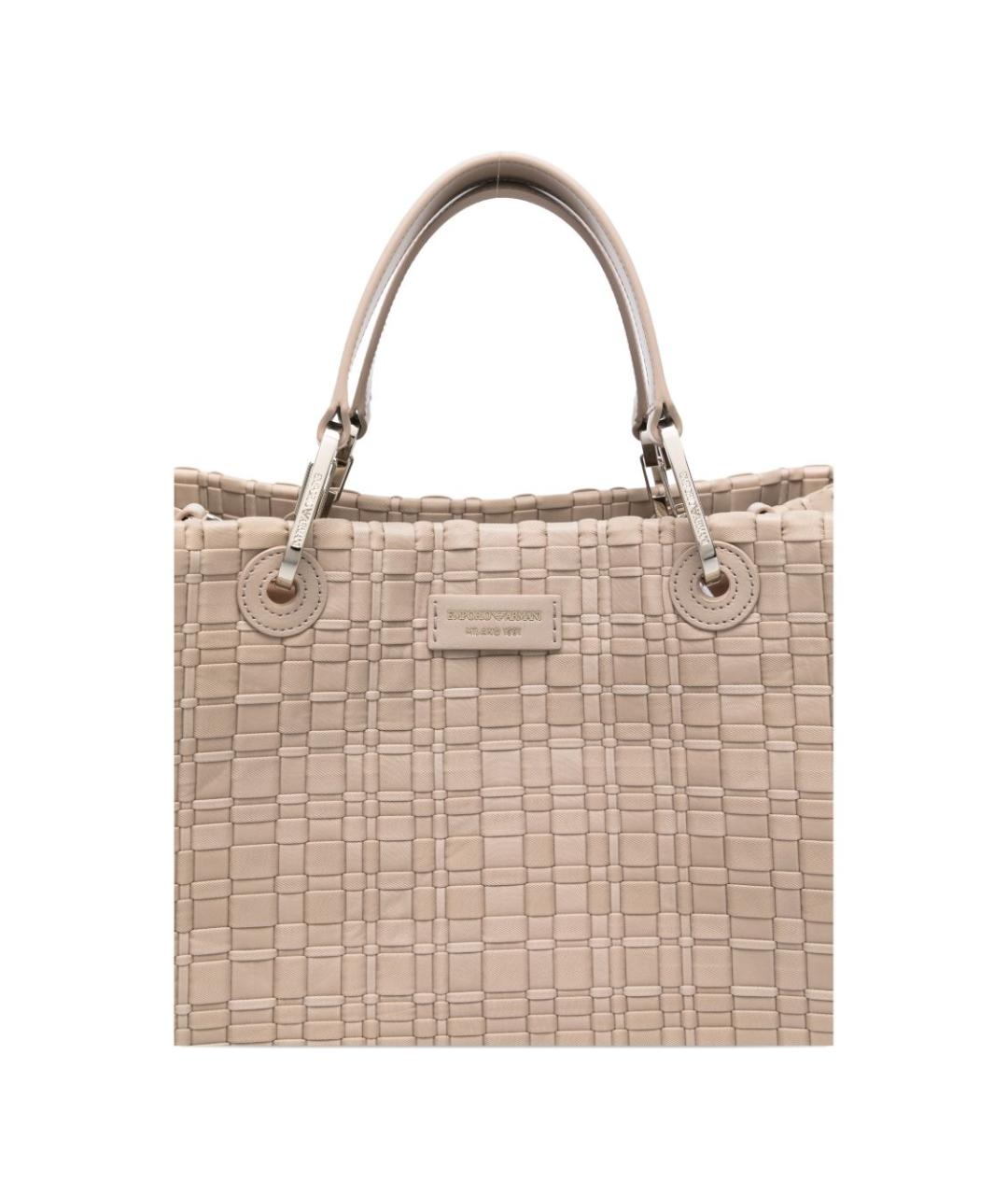 EMPORIO ARMANI Бежевая сумка тоут, фото 3