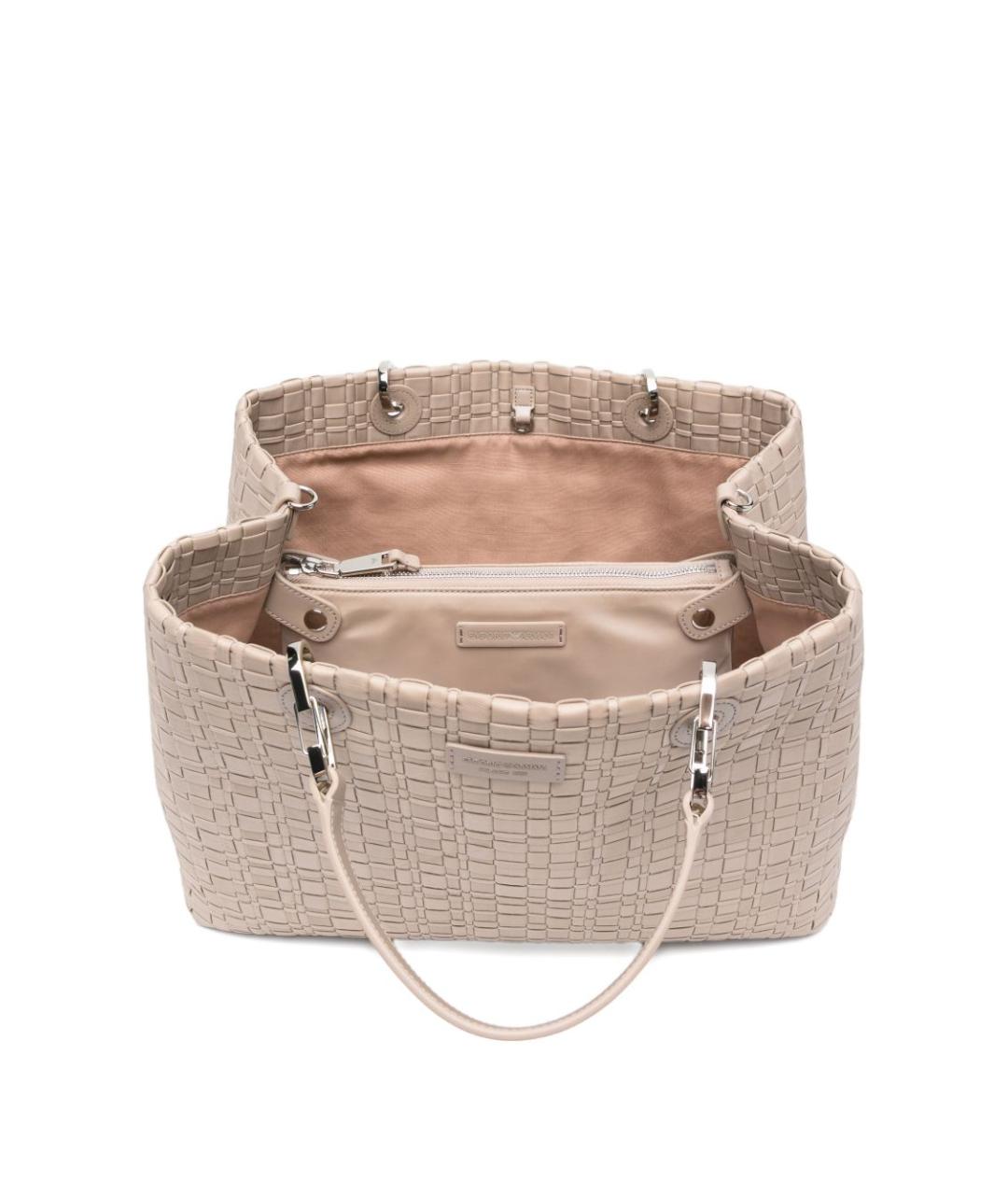 EMPORIO ARMANI Бежевая сумка тоут, фото 2