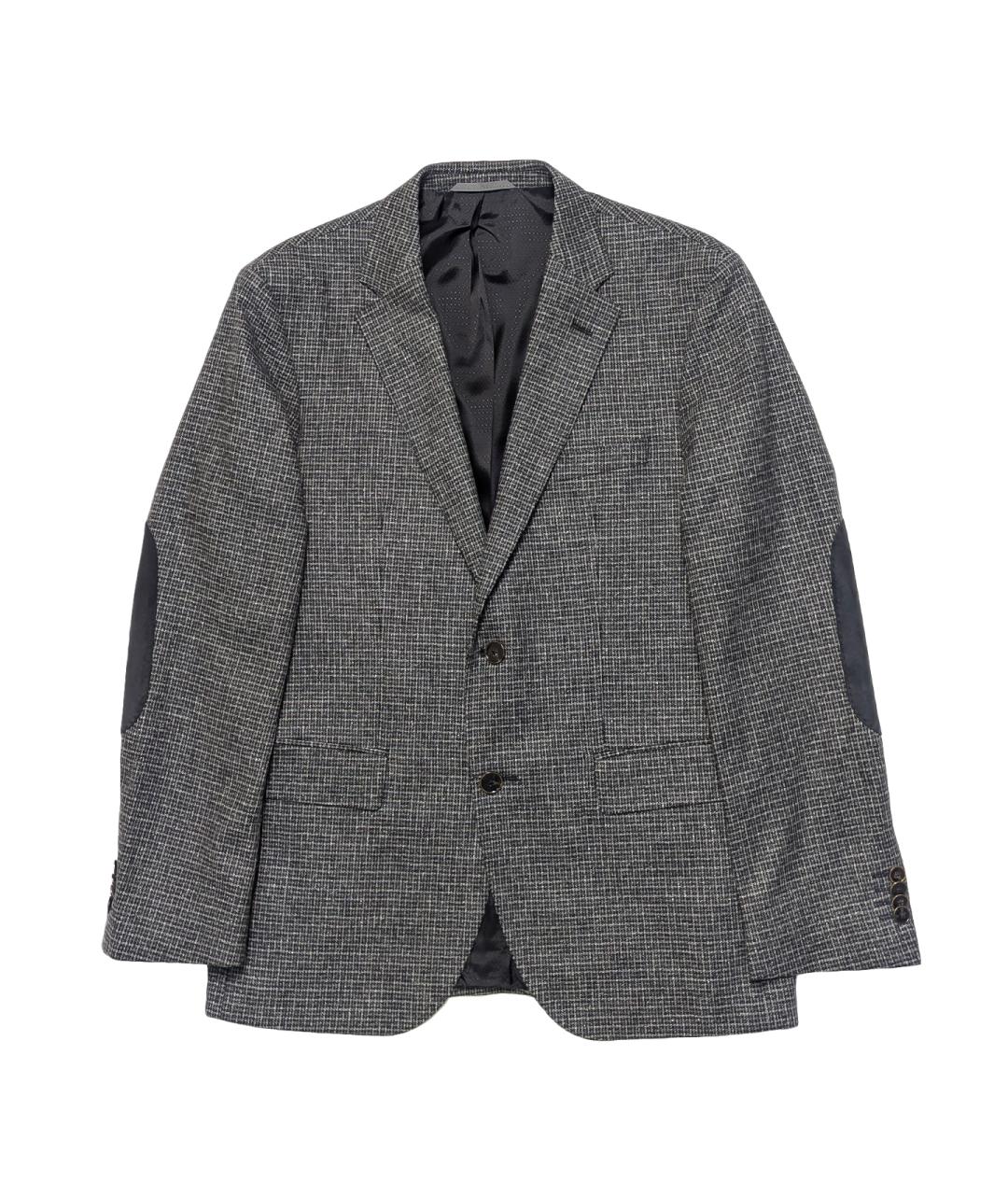 HUGO BOSS Серый шерстяной пиджак, фото 1