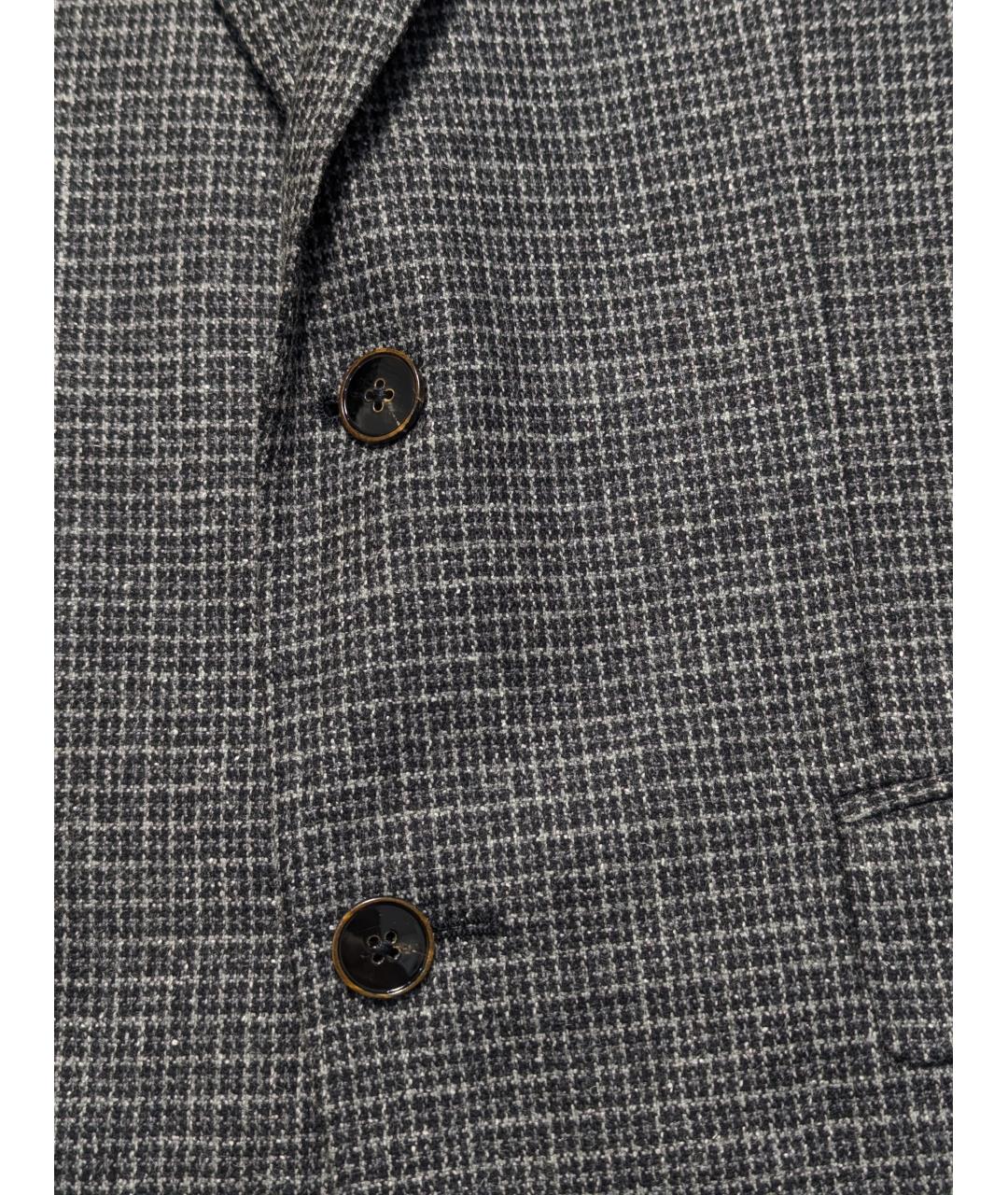 HUGO BOSS Серый шерстяной пиджак, фото 4