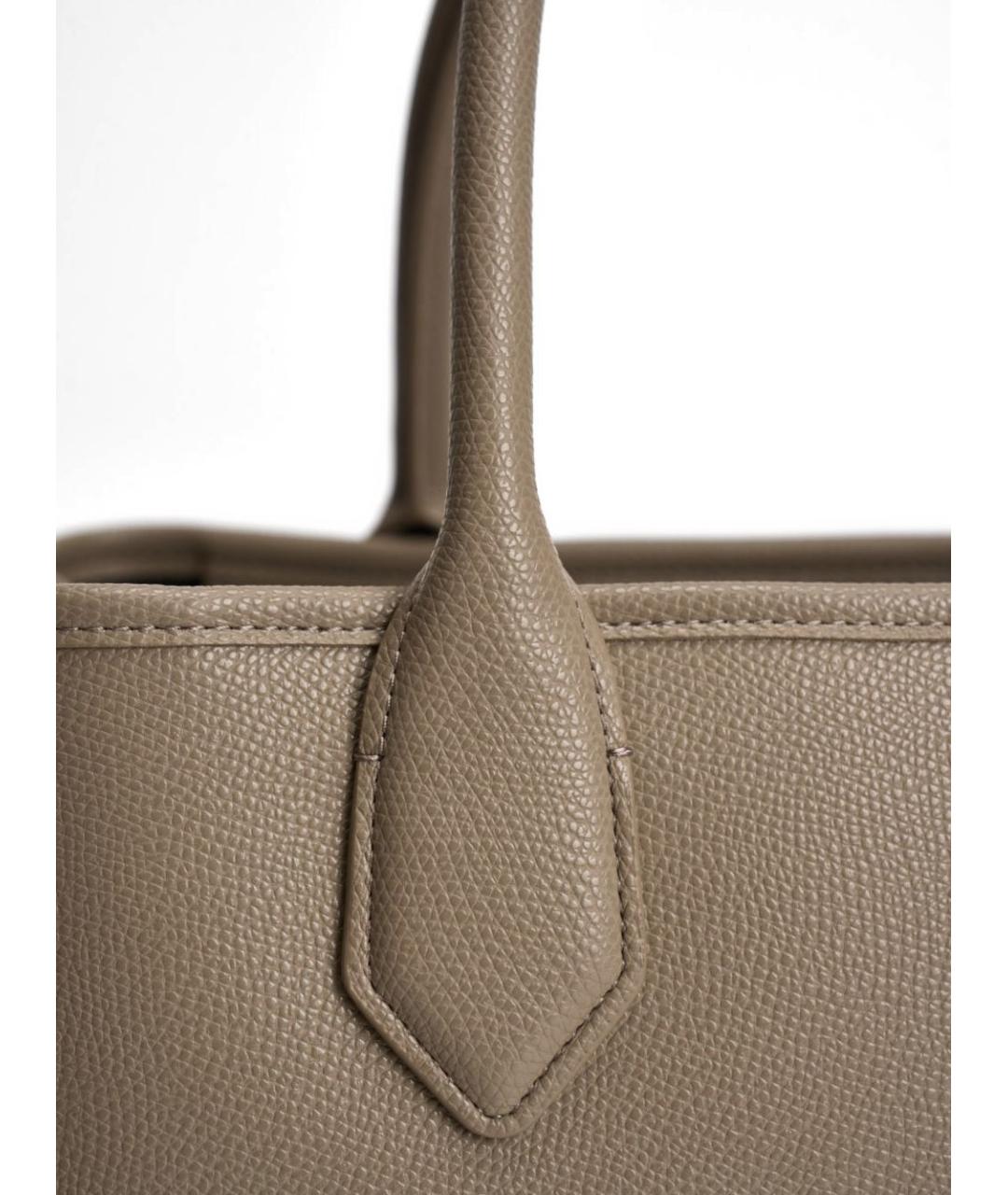 EMPORIO ARMANI Серая сумка тоут из искусственной кожи, фото 4