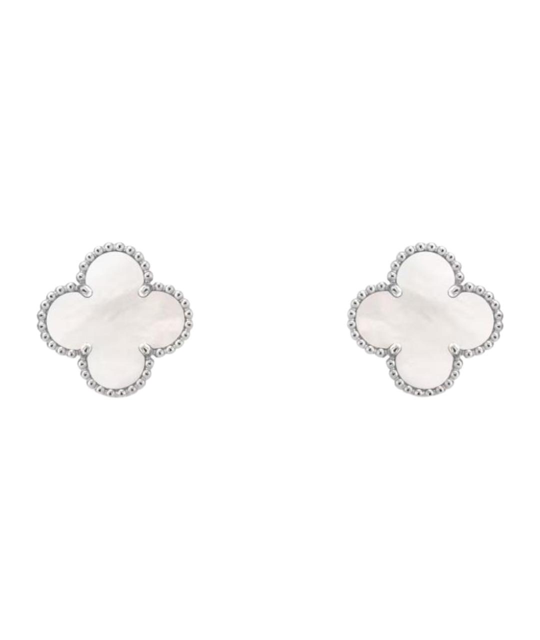 VAN CLEEF & ARPELS Серебряные серьги из белого золота, фото 1