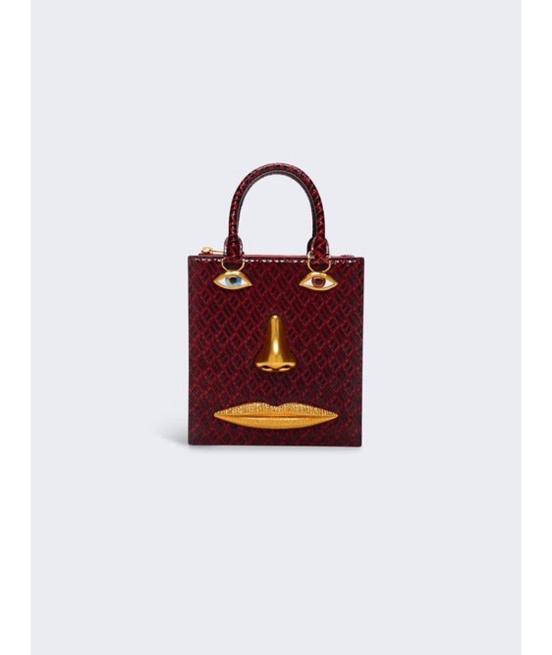 SCHIAPARELLI Бордовая сумка с короткими ручками, фото 3