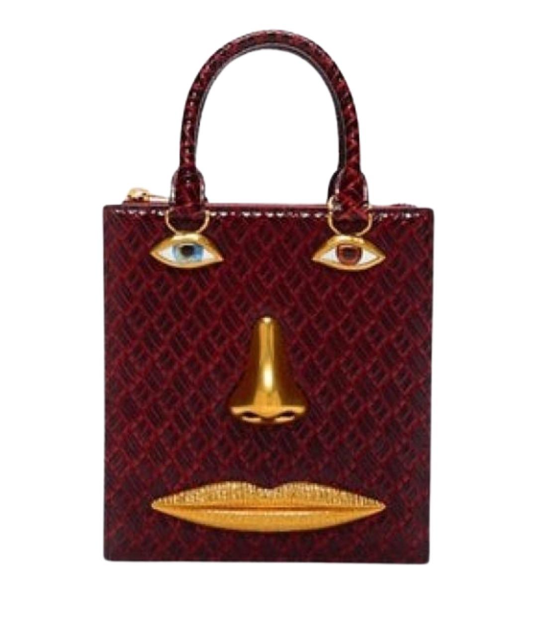 SCHIAPARELLI Бордовая сумка с короткими ручками, фото 1