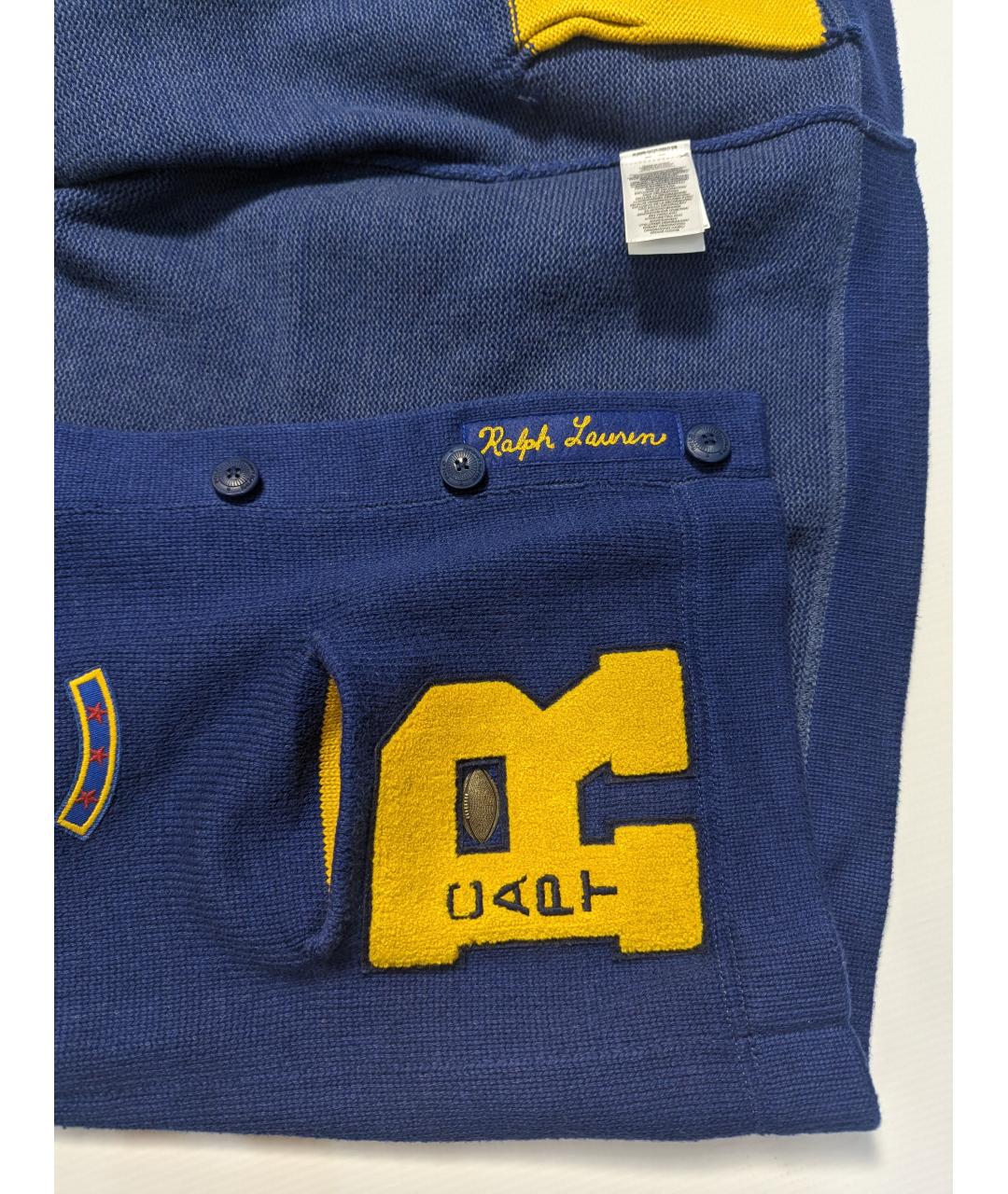 POLO RALPH LAUREN Синий хлопковый кардиган, фото 6