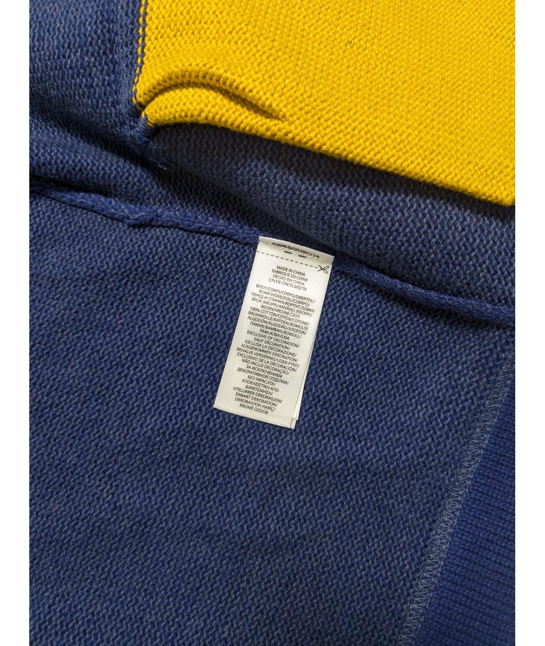 POLO RALPH LAUREN Синий хлопковый кардиган, фото 5