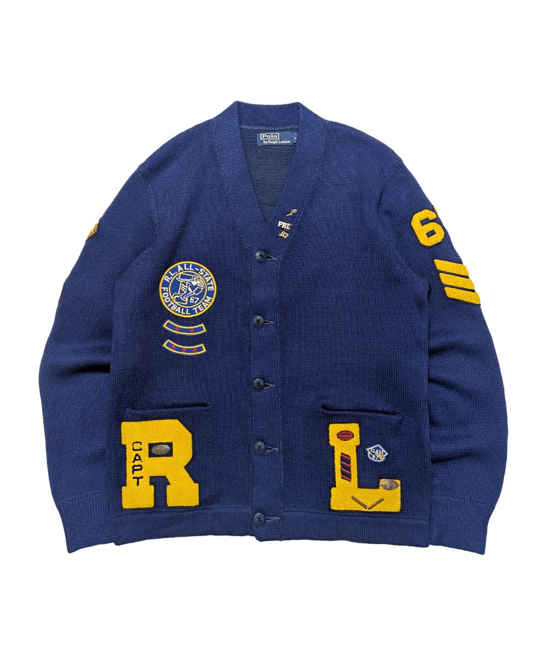 POLO RALPH LAUREN Синий хлопковый кардиган, фото 1